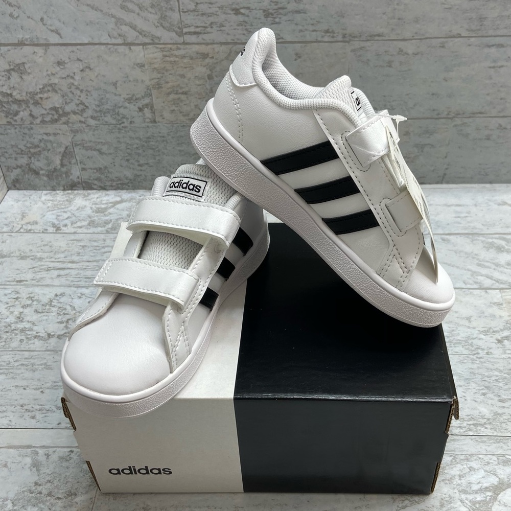 Adidas toddlers unisex Grand Court shoes - Picture 3 of 16